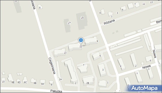 Szubin, Wiewiórowskiego Władysława, 11, mapa Szubin