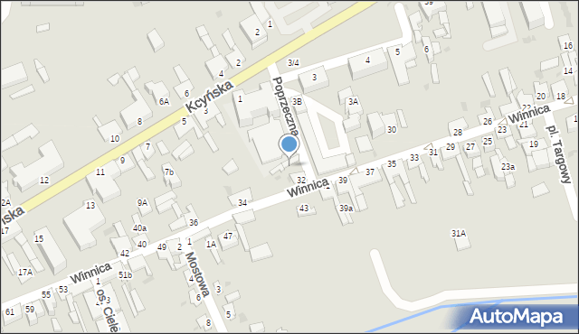 Szubin, Winnica, 32A, mapa Szubin