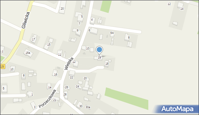 Szymocice, Wiejska, 14, mapa Szymocice