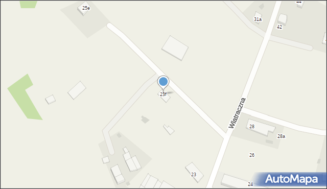 Tanowo, Wiatraczna, 23f, mapa Tanowo