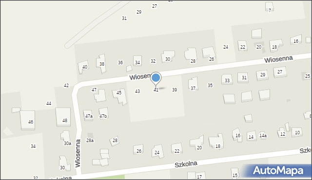 Tanowo, Wiosenna, 41, mapa Tanowo