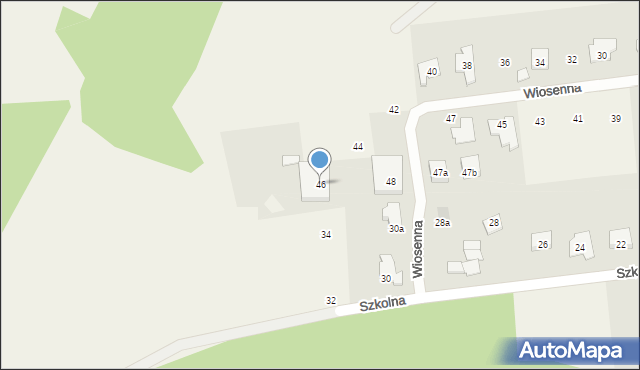 Tanowo, Wiosenna, 46, mapa Tanowo