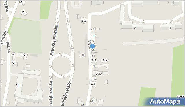 Tarnów, Widok, 115, mapa Tarnów