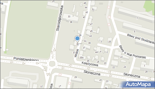 Tarnów, Widok, 32, mapa Tarnów