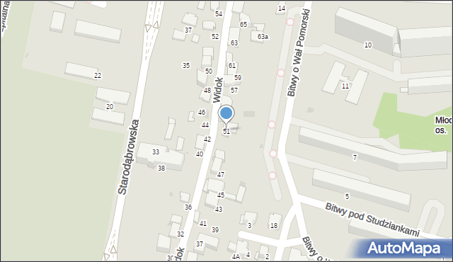 Tarnów, Widok, 51, mapa Tarnów