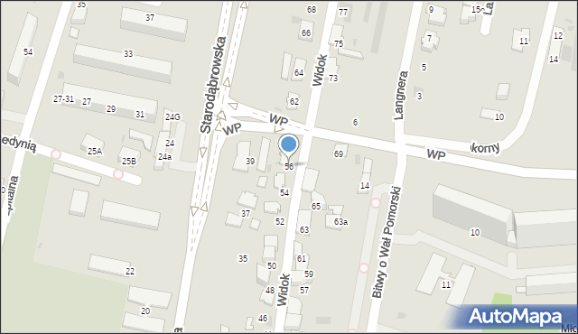 Tarnów, Widok, 56, mapa Tarnów