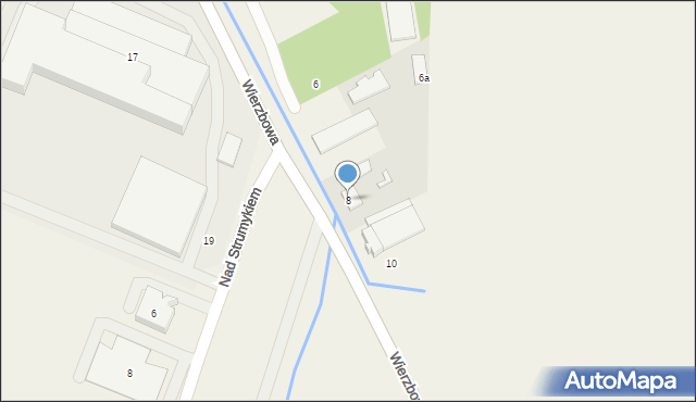 Tarnowo Podgórne, Wierzbowa, 8, mapa Tarnowo Podgórne