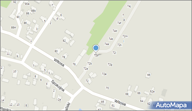 Tarnowskie Góry, Witosa Wincentego, 72d, mapa Tarnowskie Góry