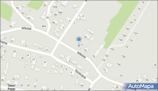 Tarnowskie Góry, Witosa Wincentego, 80, mapa Tarnowskie Góry
