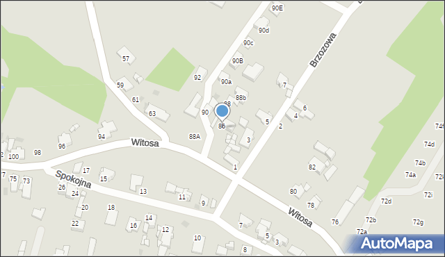 Tarnowskie Góry, Witosa Wincentego, 86, mapa Tarnowskie Góry