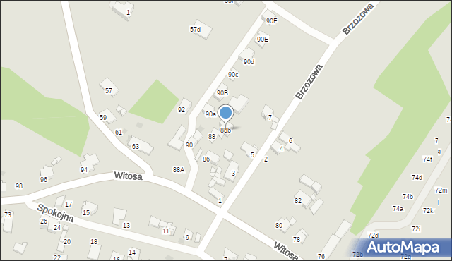 Tarnowskie Góry, Witosa Wincentego, 88b, mapa Tarnowskie Góry