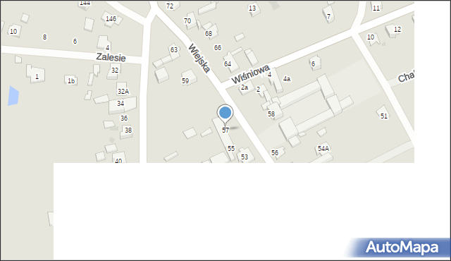 Tarnowskie Góry, Wiejska, 57, mapa Tarnowskie Góry