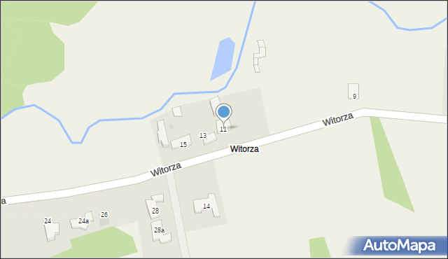Tatynia, Witorza, 11, mapa Tatynia