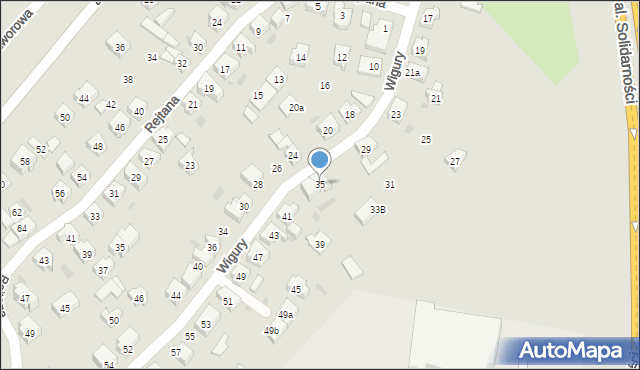 Tczew, Wigury Stanisława, inż. pil., 35, mapa Tczew