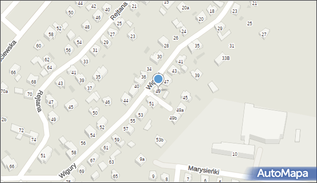 Tczew, Wigury Stanisława, inż. pil., 49, mapa Tczew