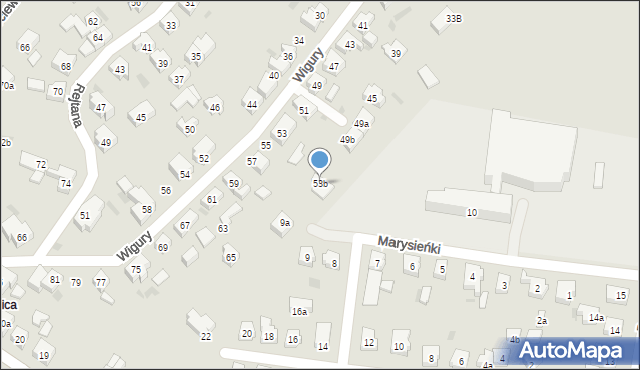 Tczew, Wigury Stanisława, inż. pil., 53b, mapa Tczew