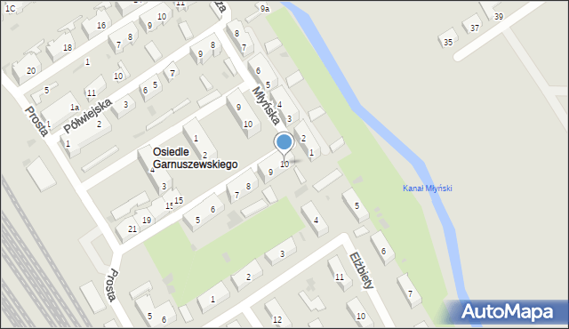 Tczew, Wilcza, 10, mapa Tczew