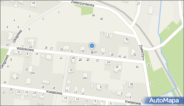 Tenczynek, Widokowa, 35, mapa Tenczynek