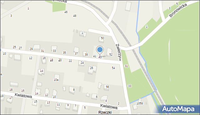 Tenczynek, Widokowa, 43, mapa Tenczynek