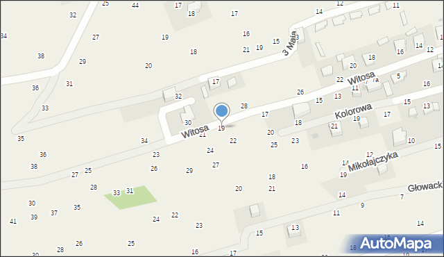 Tenczynek, Witosa Wincentego, 19, mapa Tenczynek