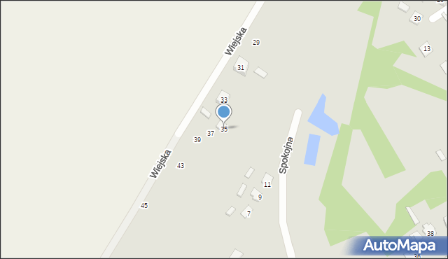 Terespol, Wiejska, 35, mapa Terespol
