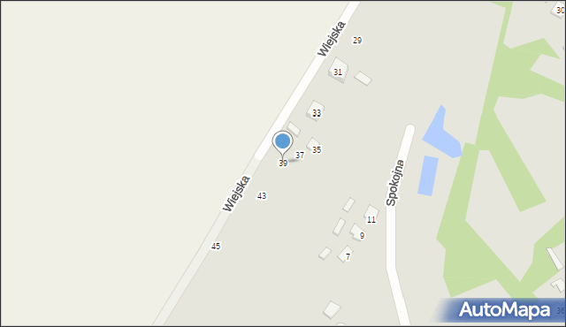 Terespol, Wiejska, 39, mapa Terespol