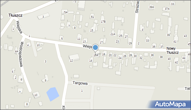 Tłuszcz, Wiejska, 16A, mapa Tłuszcz