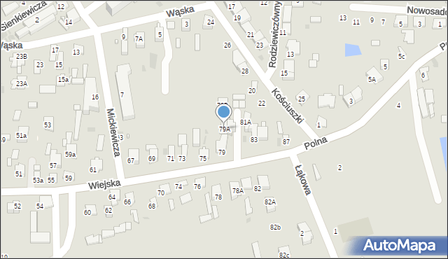 Tłuszcz, Wiejska, 79A, mapa Tłuszcz