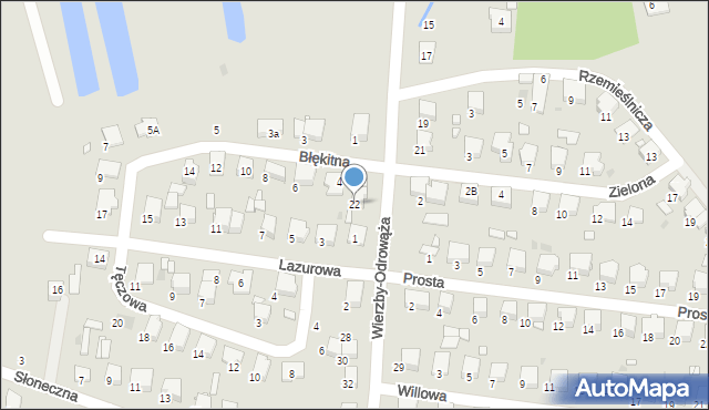 Tłuszcz, Wierzby-Odrowąża Wacława, 22, mapa Tłuszcz