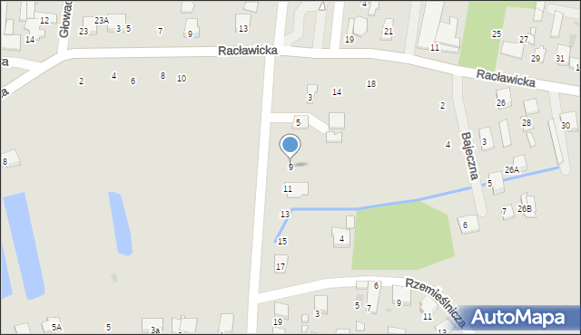 Tłuszcz, Wierzby-Odrowąża Wacława, 9, mapa Tłuszcz