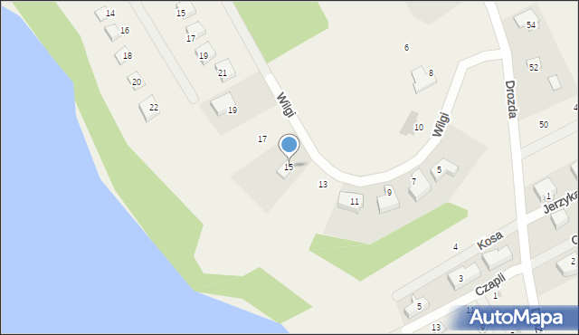 Tomaszkowo, Wilgi, 15, mapa Tomaszkowo