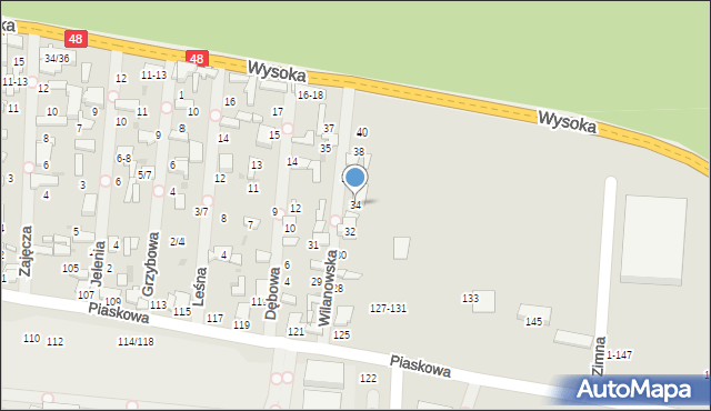 Tomaszów Mazowiecki, Wilanowska, 34, mapa Tomaszów Mazowiecki