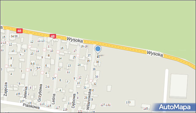 Tomaszów Mazowiecki, Wilanowska, 40, mapa Tomaszów Mazowiecki