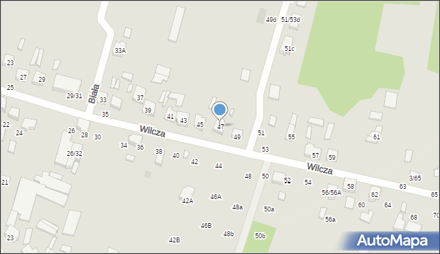 Tomaszów Mazowiecki, Wilcza, 47, mapa Tomaszów Mazowiecki