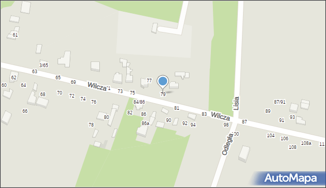 Tomaszów Mazowiecki, Wilcza, 79, mapa Tomaszów Mazowiecki
