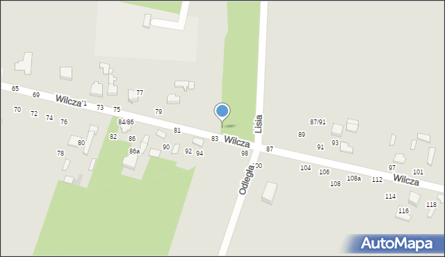 Tomaszów Mazowiecki, Wilcza, 83/85, mapa Tomaszów Mazowiecki