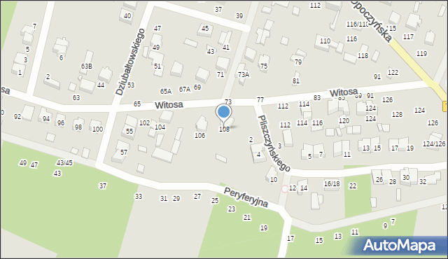 Tomaszów Mazowiecki, Witosa Wincentego, 108, mapa Tomaszów Mazowiecki