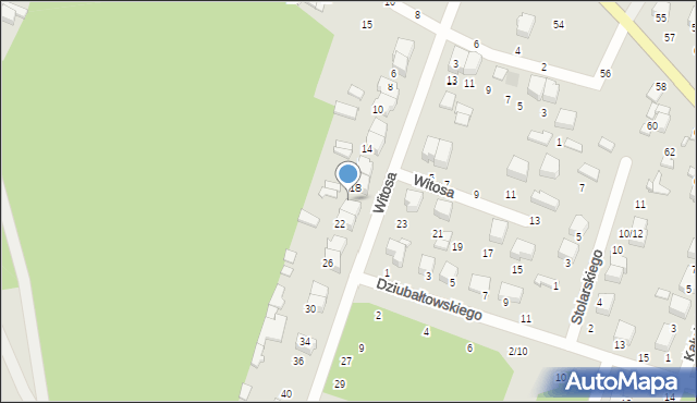 Tomaszów Mazowiecki, Witosa Wincentego, 20, mapa Tomaszów Mazowiecki