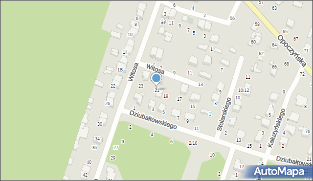 Tomaszów Mazowiecki, Witosa Wincentego, 21, mapa Tomaszów Mazowiecki