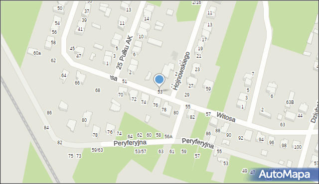 Tomaszów Mazowiecki, Witosa Wincentego, 53, mapa Tomaszów Mazowiecki
