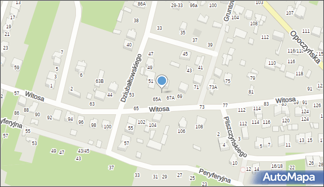 Tomaszów Mazowiecki, Witosa Wincentego, 67, mapa Tomaszów Mazowiecki