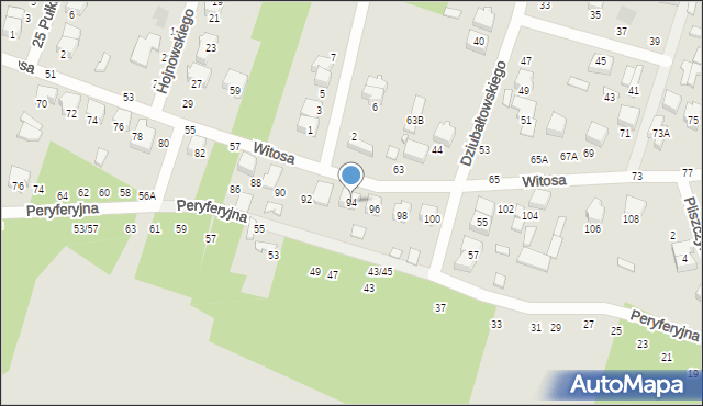 Tomaszów Mazowiecki, Witosa Wincentego, 94, mapa Tomaszów Mazowiecki