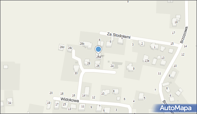 Tomaszowice, Widokowa, 26a, mapa Tomaszowice