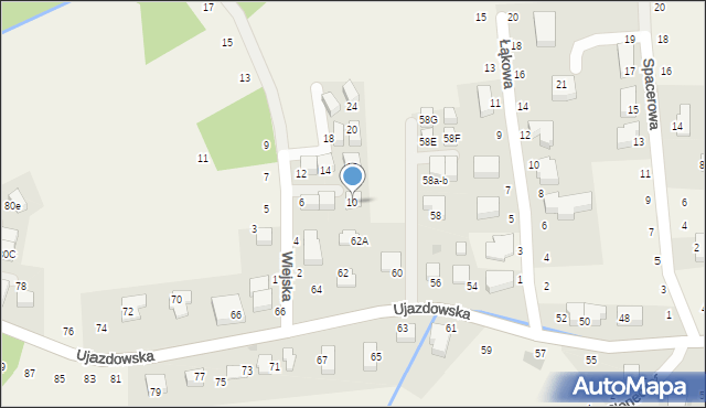 Tomaszowice, Wiejska, 10, mapa Tomaszowice