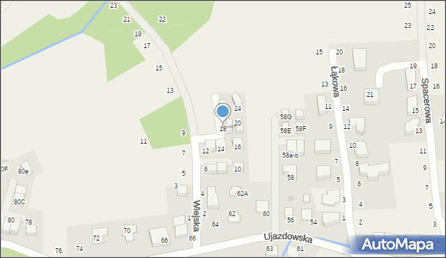 Tomaszowice, Wiejska, 18, mapa Tomaszowice