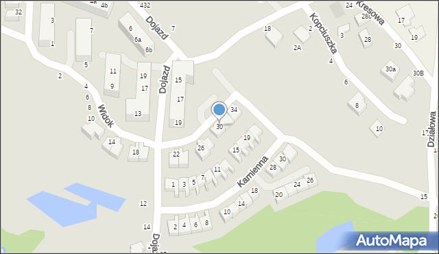 Toruń, Widok, 30, mapa Torunia