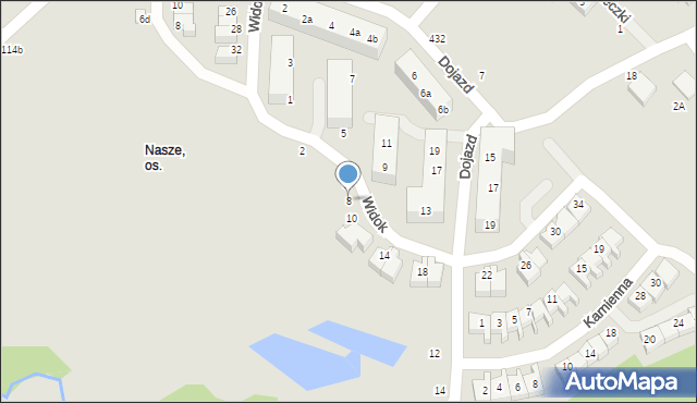 Toruń, Widok, 8, mapa Torunia