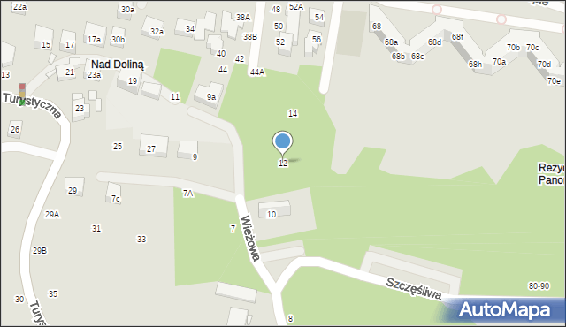 Toruń, Wieżowa, 12, mapa Torunia