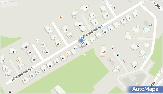 Toruń, Wiśniowieckiego Jeremiego, 19, mapa Torunia