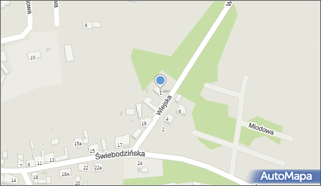 Torzym, Wiejska, 1, mapa Torzym